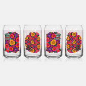 farbenfroh Daisy Bouquet Pattern Dosenglas (Vorderseite)