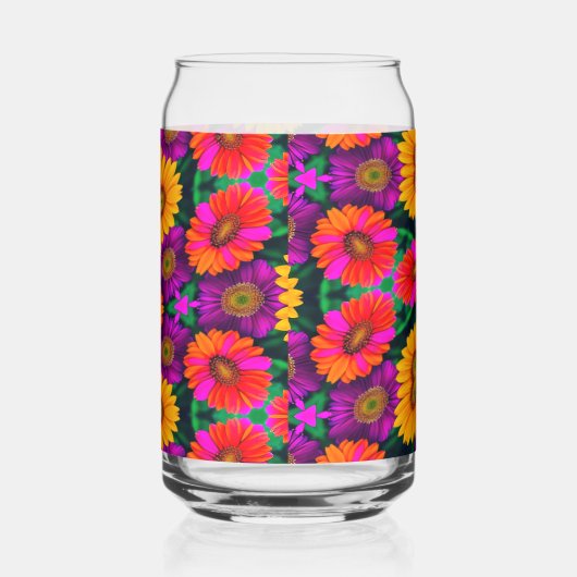 farbenfroh Daisy Bouquet Pattern Dosenglas (Rechts)