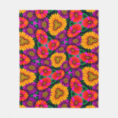farbenfroh Daisy Bouquet Pattern Fleecedecke (Vorderseite)
