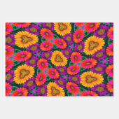 farbenfroh Daisy Bouquet Pattern Geschenkpapier Set (Vorderseite 2)