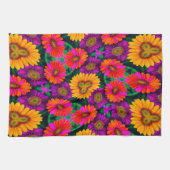 farbenfroh Daisy Bouquet Pattern Geschirrtuch (Horizontal)