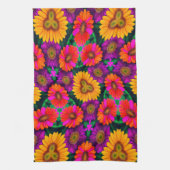 farbenfroh Daisy Bouquet Pattern Geschirrtuch (Vertikal)