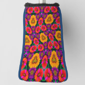 farbenfroh Daisy Bouquet Pattern Golf Headcover (Rotieren 90)