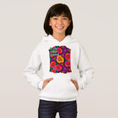 farbenfroh Daisy Bouquet Pattern Hoodie (Vorne ganz)