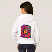 farbenfroh Daisy Bouquet Pattern Hoodie (Schwarz voll)