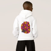 farbenfroh Daisy Bouquet Pattern Hoodie (Schwarz voll)