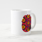 farbenfroh Daisy Bouquet Pattern Jumbo-Tasse (Vorderseite Rechts)