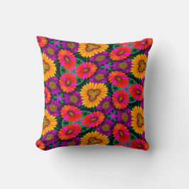 farbenfroh Daisy Bouquet Pattern Kissen