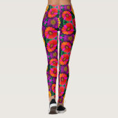 farbenfroh Daisy Bouquet Pattern Leggings (Rückseite)