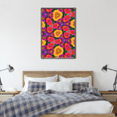 farbenfroh Daisy Bouquet Pattern Leinwanddruck (Insitu (Schlafzimmer))