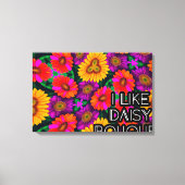 farbenfroh Daisy Bouquet Pattern Leinwanddruck (Vorderseite)