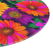 farbenfroh Daisy Bouquet Pattern Schneidebrett (Ecke)