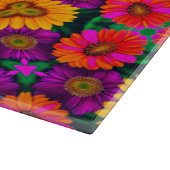 farbenfroh Daisy Bouquet Pattern Schneidebrett (Ecke)