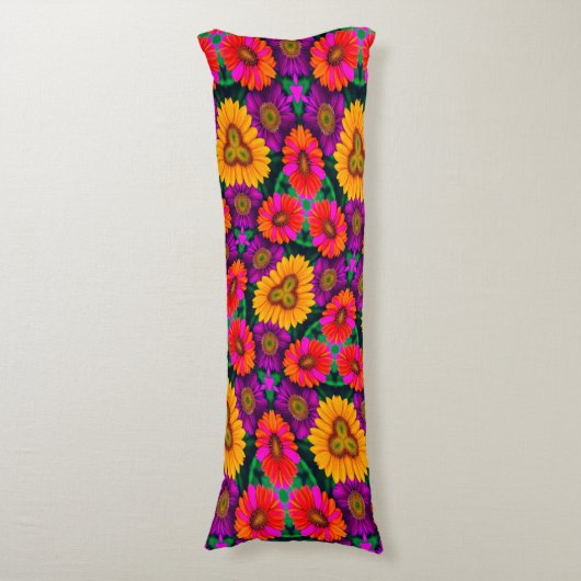 farbenfroh Daisy Bouquet Pattern Seitenschläferkissen (Vorderseite Vertikal)