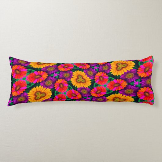 farbenfroh Daisy Bouquet Pattern Seitenschläferkissen (Vorderseite)