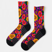 farbenfroh Daisy Bouquet Pattern Socken (Links)