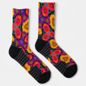 farbenfroh Daisy Bouquet Pattern Socken (Rechts)