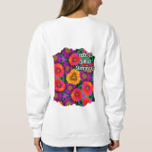 farbenfroh Daisy Bouquet Pattern Sweatshirt (Rückseite)