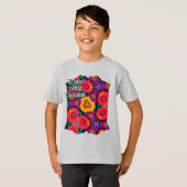 farbenfroh Daisy Bouquet Pattern T-Shirt (Vorne ganz)
