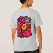 farbenfroh Daisy Bouquet Pattern T-Shirt (Rückseite)