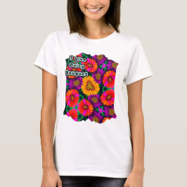 farbenfroh Daisy Bouquet Pattern T-Shirt