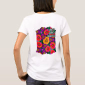 farbenfroh Daisy Bouquet Pattern T-Shirt (Rückseite)