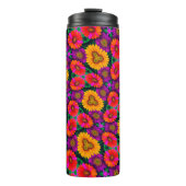 farbenfroh Daisy Bouquet Pattern Thermosbecher (Vorderseite)