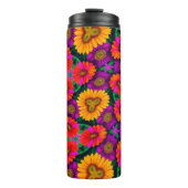 farbenfroh Daisy Bouquet Pattern Thermosbecher (Vorderseite)