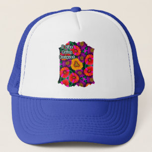 farbenfroh Daisy Bouquet Pattern Truckerkappe