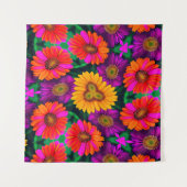 farbenfroh Daisy Bouquet Pattern Wandteppich (Vorderseite)