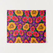 farbenfroh Daisy Bouquet Pattern Wandteppich (Vorderseite (Horizontal))