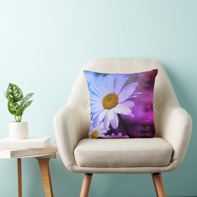 farbenfroh Daisy Flower Kissen (Stuhl )