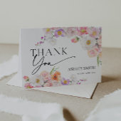 Farbenfroh Dankeskarte