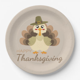 Farbenfroh Danksagung Niedliches türkisches Piligr Pappteller