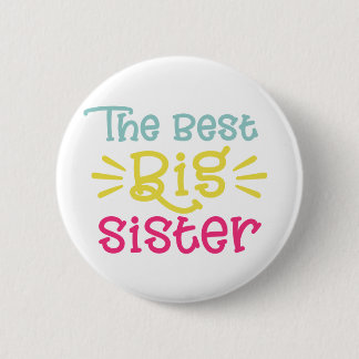 Farbenfroh das Beste Niedliche Schwesterhandgedich Button