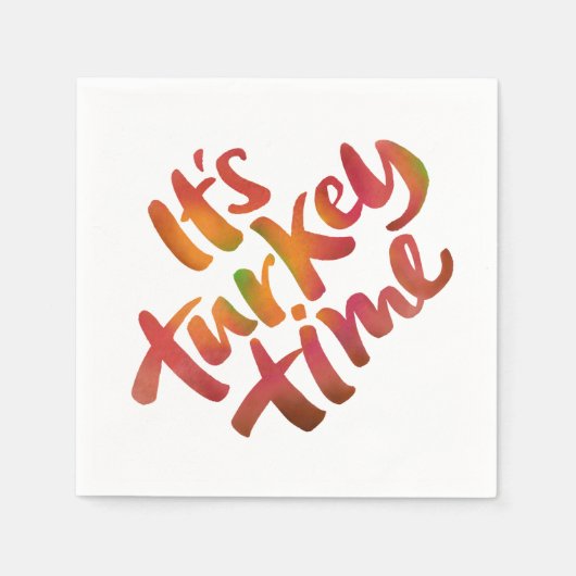 Farbenfroh - das türkisfarbene Abendessen am Ernte Serviette (Vorderseite)