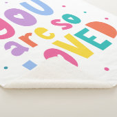 Farbenfroh, dass du so geliebt bist sherpadecke (3/4)