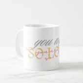 farbenfroh, dass man so geliebt ist kaffeetasse (Vorderseite Links)