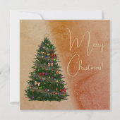 Farbenfroh dekoriert Weihnachtsbaum (Vorderseite)