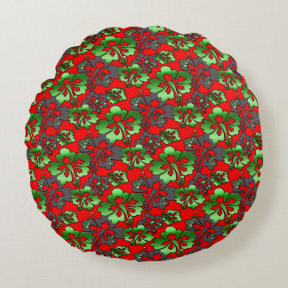 Farbenfroh digitales 3D-Design Rundwurfkissen (16  Rundes Kissen