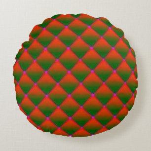 Farbenfroh digitales 3D-Design Rundwurfkissen (16  Rundes Kissen