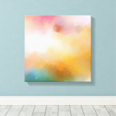 Farbenfroh Elegante Moderne Abstrakte Kunst, Dicht Leinwanddruck (Insitu (Holzboden))