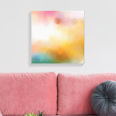 Farbenfroh Elegante Moderne Abstrakte Kunst, Dicht Leinwanddruck (Insitu (Wohnzimmer))