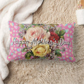 Farbenfroh Elegantes Muttertagskissen Lendenkissen (Decke)