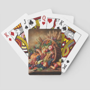 Farbenfroh/Erntedank/Füllhorn/Herbst Spielkarten