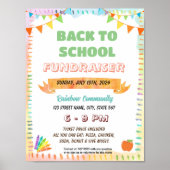 Farbenfroh, essbar zurück zum Flyer der Schule Poster (Vorne)