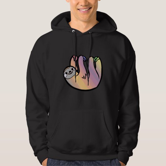 Farbenfroh Fappy Sloth Hoodie (Vorderseite)