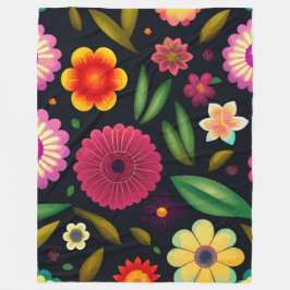 Farbenfroh Fleecedecke