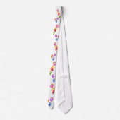 Farbenfroh fliegende Vögel Neck Tie Krawatte (Rückseite)