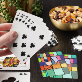 farbenfroh, fröhlich, einladend, hell spielkarten